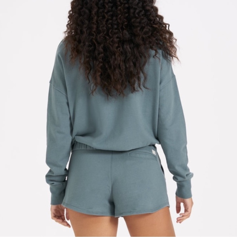 Vuori Sunnyside Blue/Green Half-Zip Sweatshirt - Picture 2 of 7